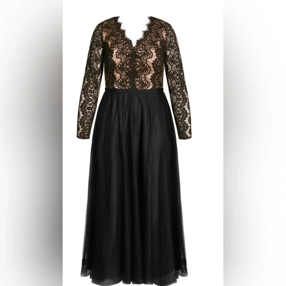 Avenue Dresses The Avenue Rare Beauty Maxi Dress Blacksize